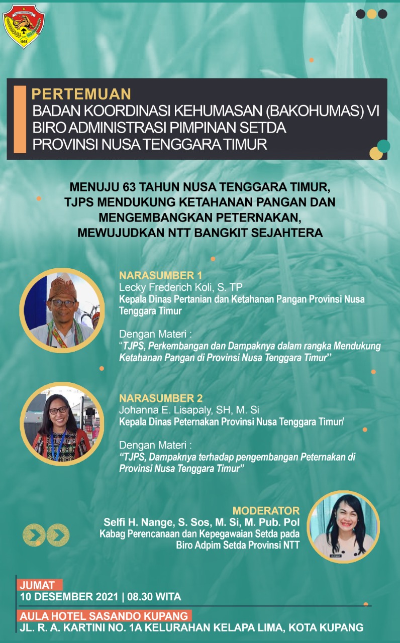 Program TJPS Gubernur NTT, Dibahas di Forum Bakohumas VI di Kupang