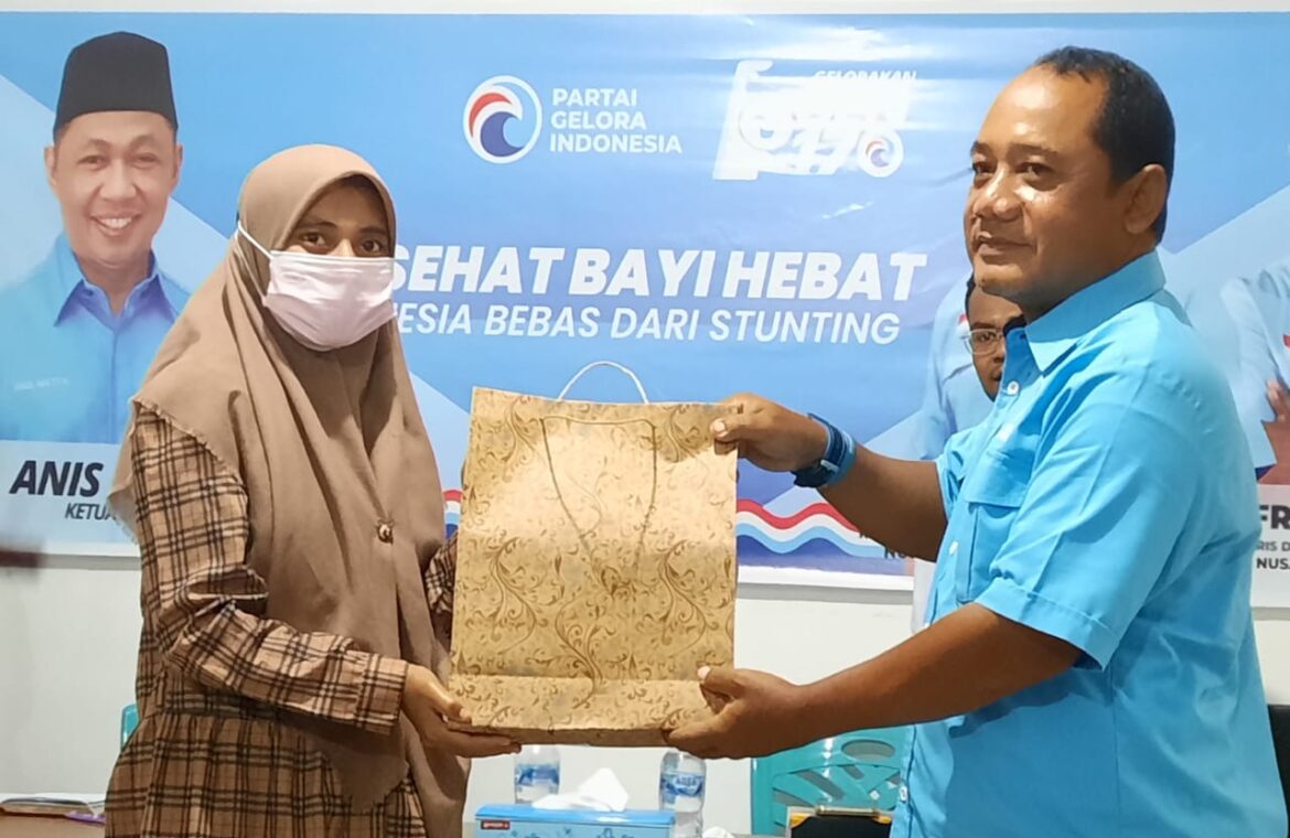 DPW Partai Gelora NTT Launching Program Ibu Sehat Bayi Hebat