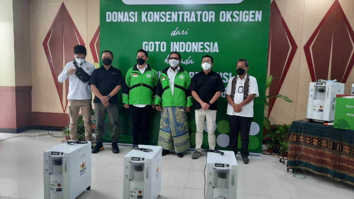 Wagub NTT Ucapkan Terima kasih pada GoTo atas Bantuan Konsentrator Oksigen