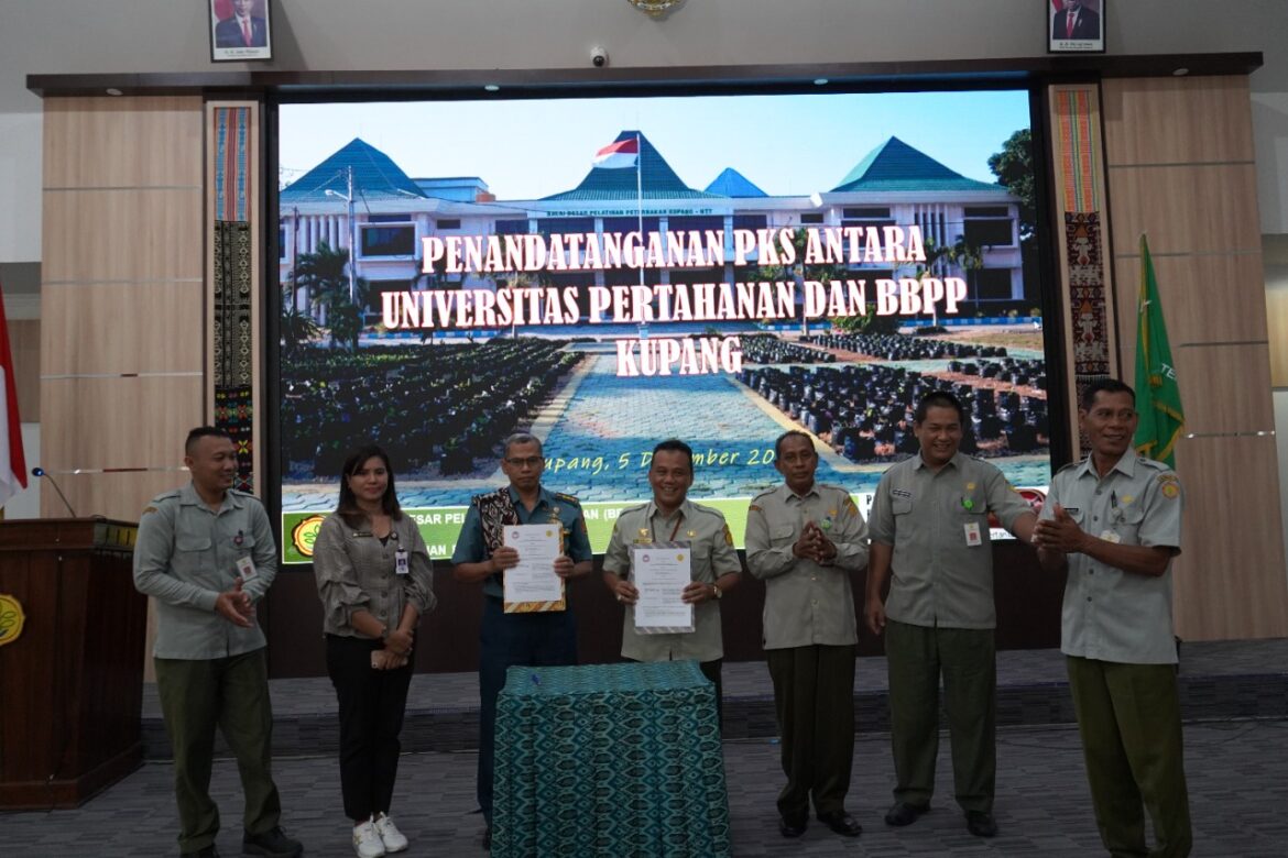 Dukung Penumbuhan Petani Milenial, BBPP Kupang Jalin Kerjasama Dengan Unhan RI