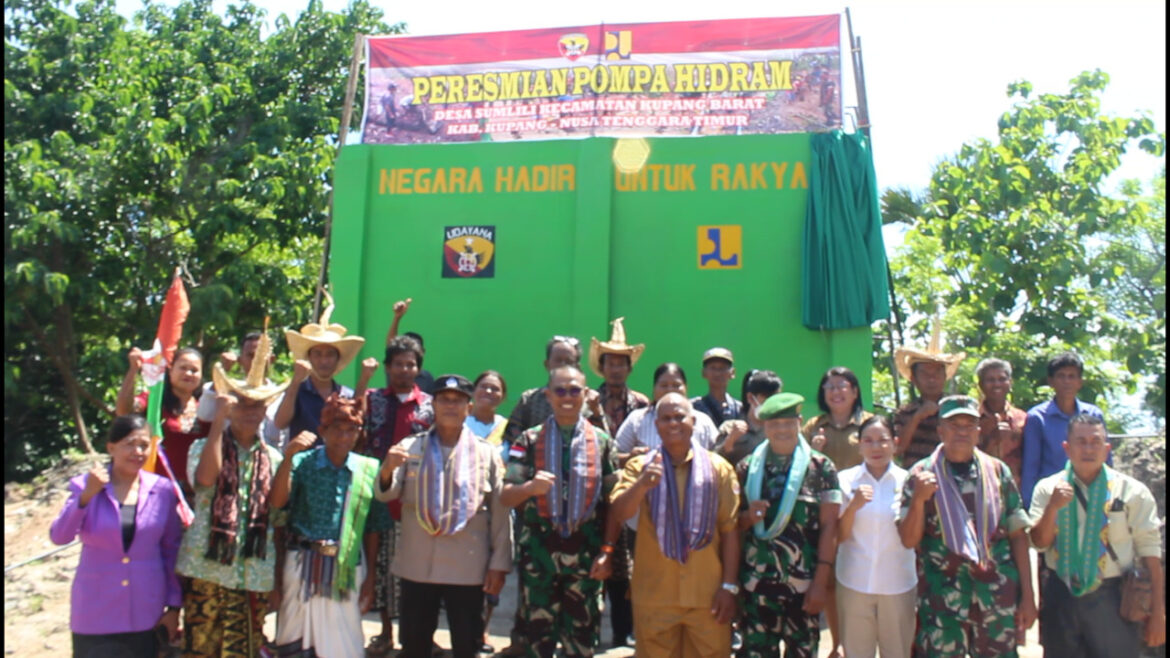 TNI AD Bantu Warga Desa Sumlili Pompa Hidram Atasi Krisis Air Bersih