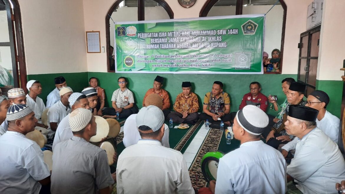 Rutan Kelas IIB Kupang Gelar Acara Peringatan Isra Mi’raj Secara Sederhana