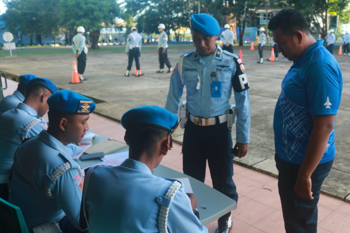 Sambut HUT TNI Angkatan Udara, Satpomau Lanud El Tari Gelar Bulan Disiplin