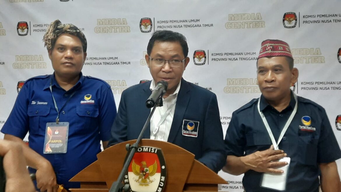 Resmi Mendaftar di KPU NTT, NasDem Targetkan Pegang Palu Ketua DPRD NTT