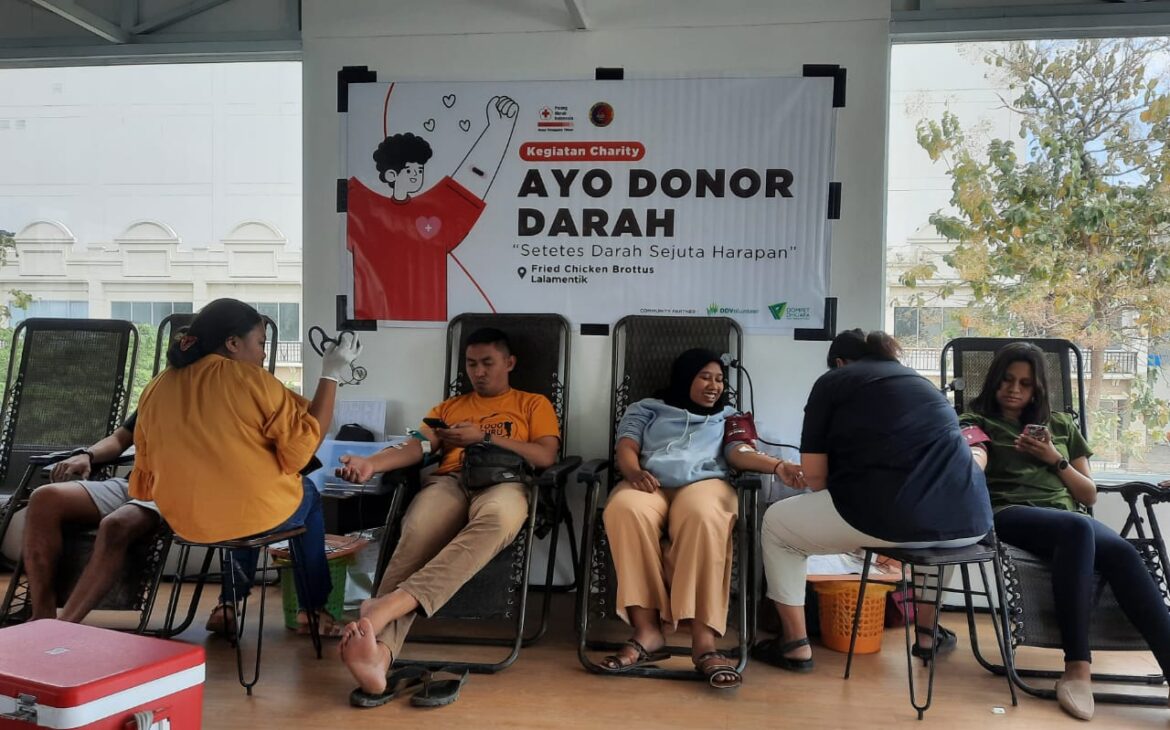 Peduli Kemanusiaan Fried Chicken Brottus Lalamentik Gandeng PMI NTT Rutin Gelar Aksi Donor Darah