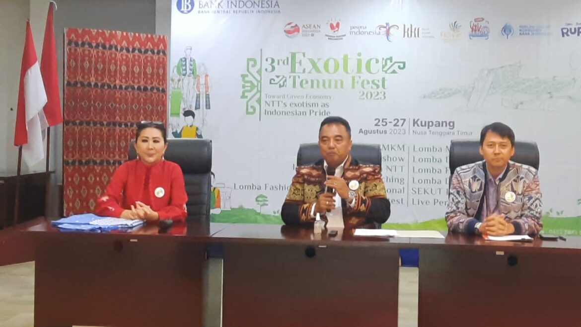 Promosikan Keunikan Tenun Tradisional NTT BI Gandeng Dekranasda Gelar ETF 2023