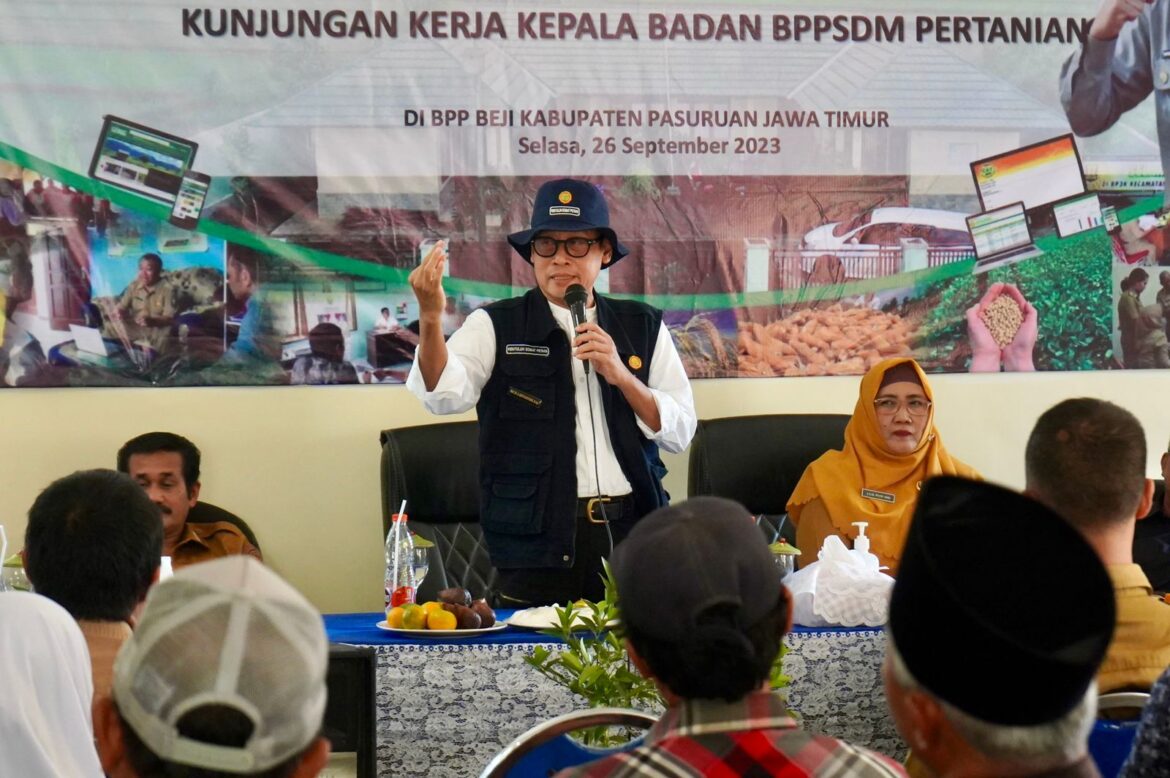 Kunjungi BPP Beji Pasuruan, Kementan Ajak Genjot Produktivitas Pertanian dengan Rabigabah dan Smart Farming