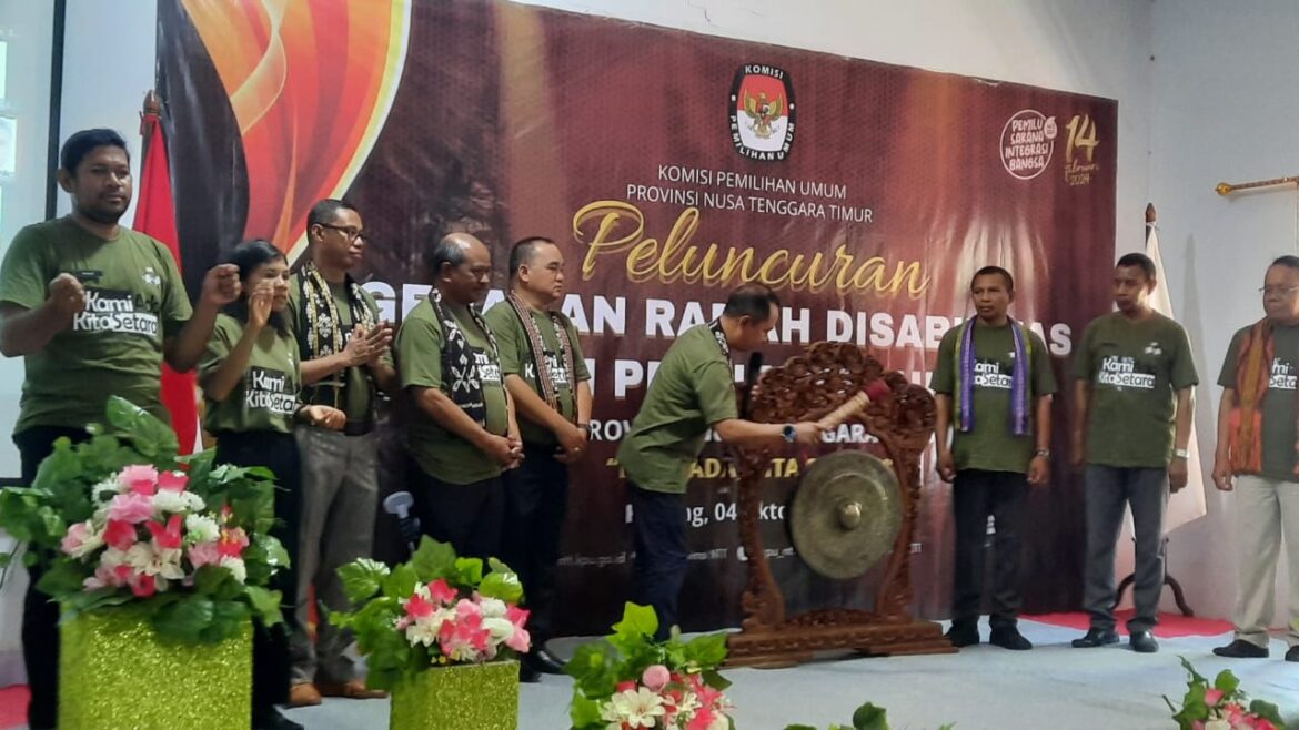 KPU NTT Luncurkan Gerakan Ramah Disabilitas