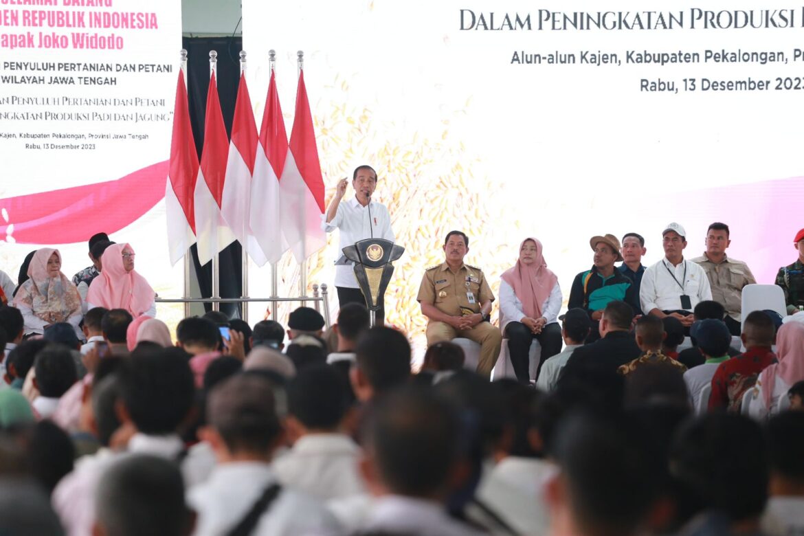 Hadir di Jawa Tengah, Presiden Ajak Petani,Penyuluh dan Babinsa Tingkatkan Produktivitas