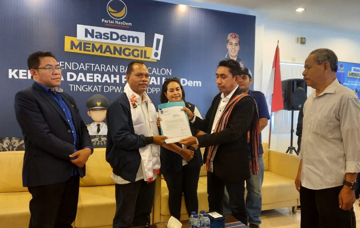 Mendaftar Jadi Bacagub NTT di NasDem, Frans Aba Nyatakan Sikap Lanjutkan Program VBL