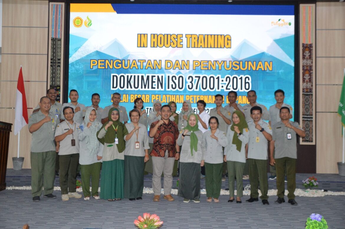 Say No To Corruption, BBPP Kupang Gelar In House Training SMAP ISO 37001:2016