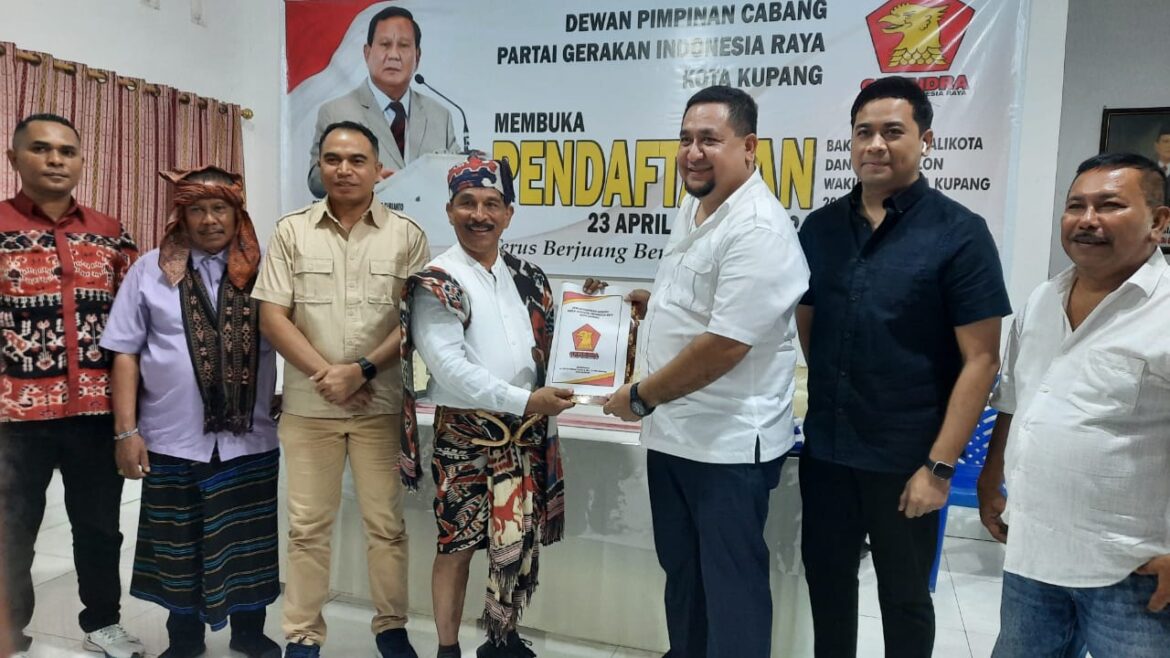 Sambangi Gerindra Kota Kupang, George Hadjo Sebut Dua Tokoh Ini Jadi Motivator