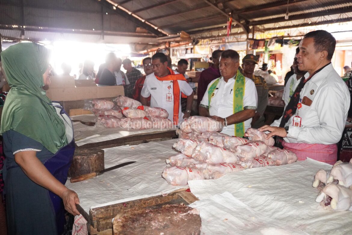 Jelang Idul Adha Penjabat Wali Kota Kupang Bareng TPID Sidak ke Pasar Oeba, Ini Tujuannya