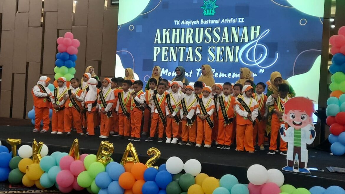 Pelepasan 37 Lulusan TK Aisyiyah II Diwarnai Dengan Ajang Akhirussanah Pentas Seni