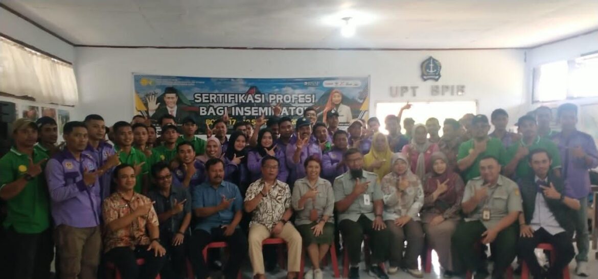 45 Inseminator Kabupaten Bone dan Sinjai dinyatakan Kompeten sesuai standar BNSP