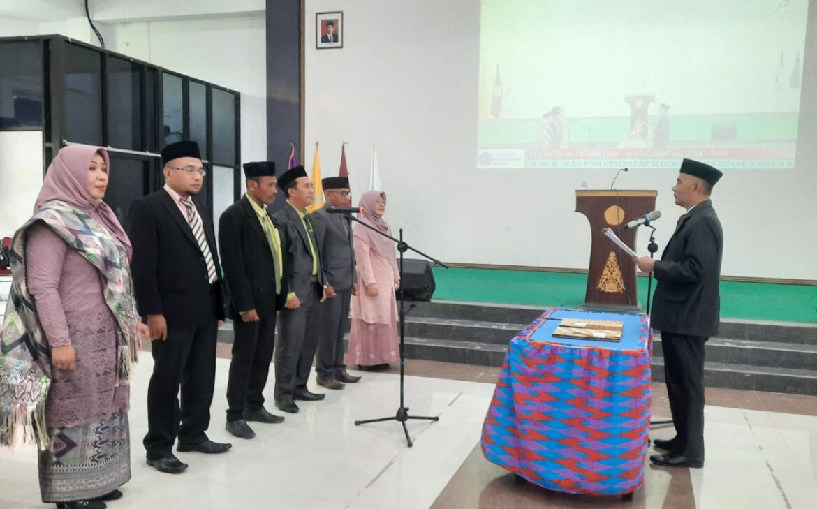 Rektor UMK Tata Kembali Gerbong, Enam Dekan Baru Diberi Amanah