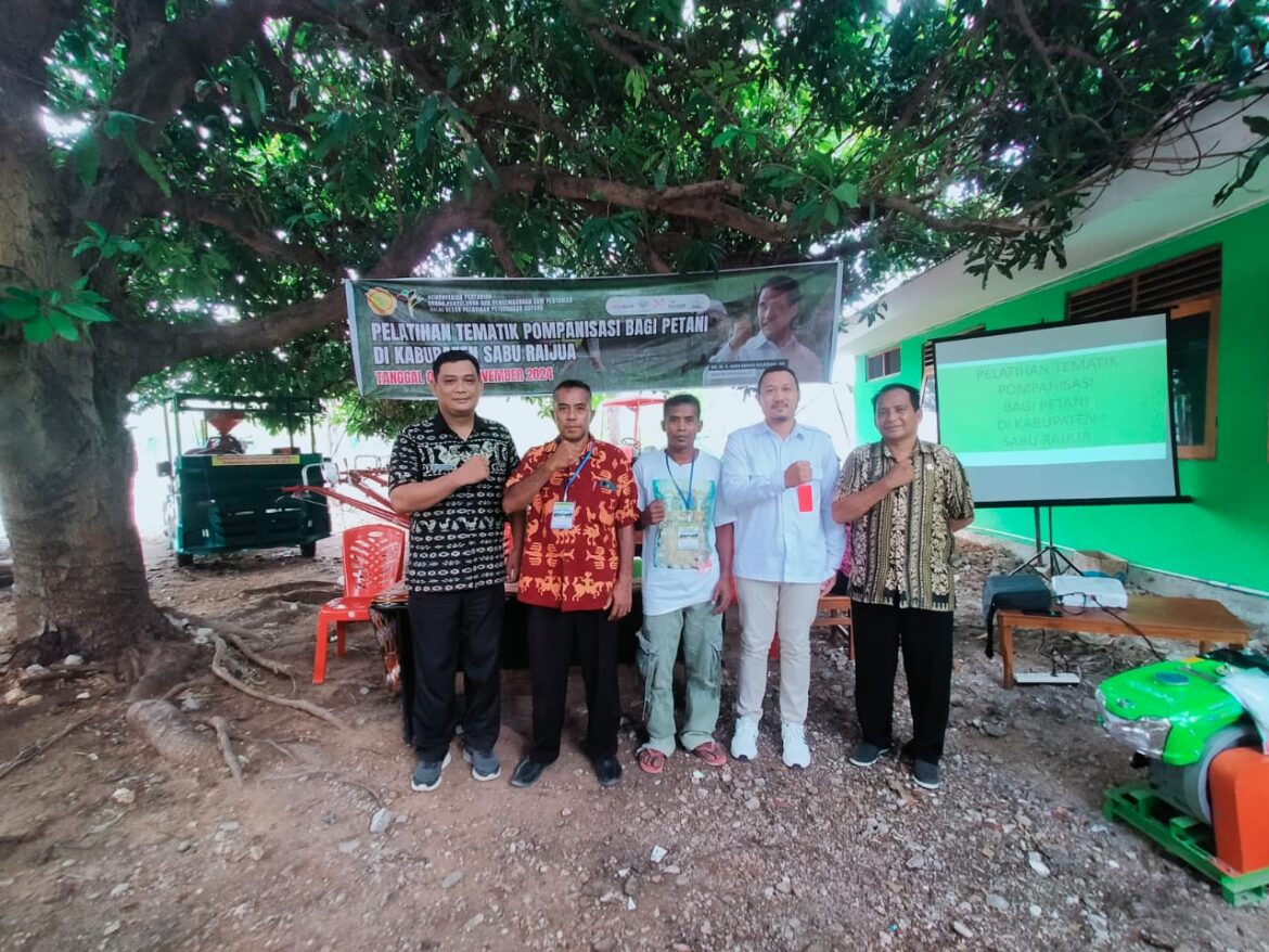 UPT Kementan Gelar Pelatihan Tematik Pompanisasi Bagi Petani di Sabu Raijua