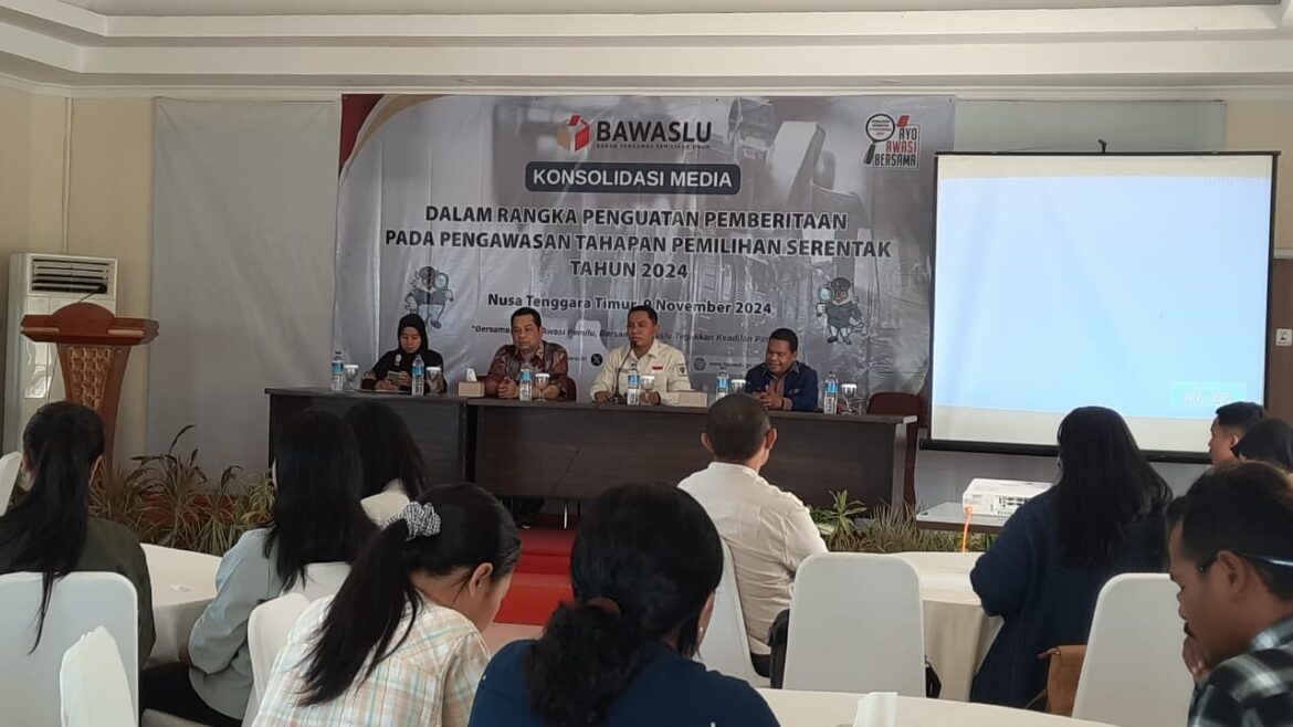 Kawal Pelaksanaan Pilkada Serentak 2024, Bawaslu NTT Bangun Konsolidasi dengan Media