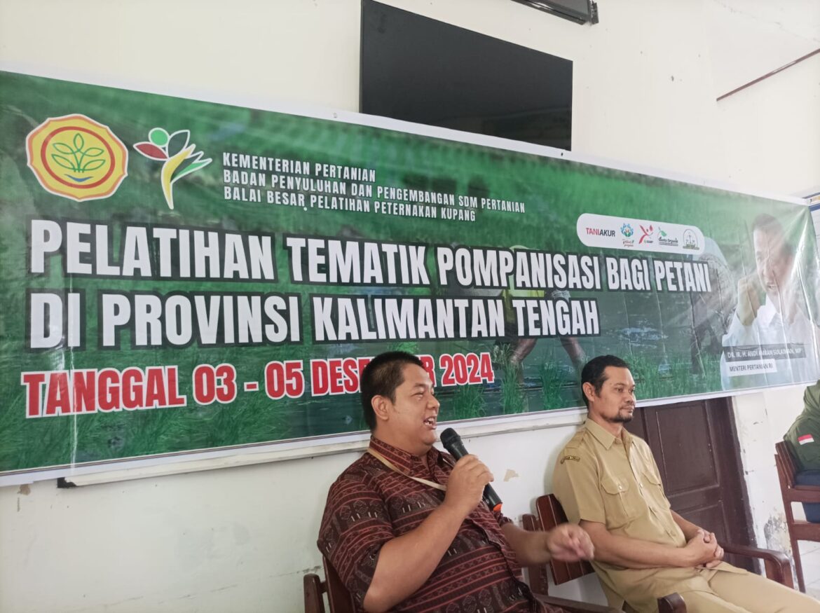 Dukung Terwujudnya Swasembada Pangan BBPP Kupang Gelar Pelatihan Tematik Pompanisasi Bagi Petani di Kab. Kapuas Kalteng